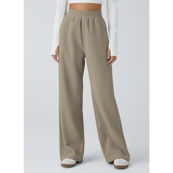 HALARA Pants - Halara High Waisted Side Pocket Straight Leg Corduroy Casual Pants Sz S NWT